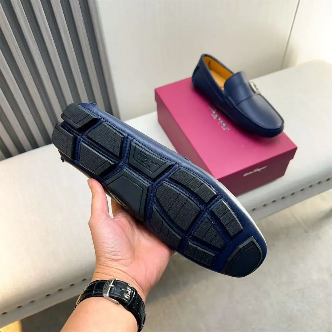Men's shoes 💰560 Ferragamo new high-end quality 🔥 black cowhide ➕ cowhide lining size 38-45